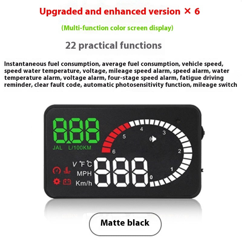 Car HUD Display Fuel Voltage Projector