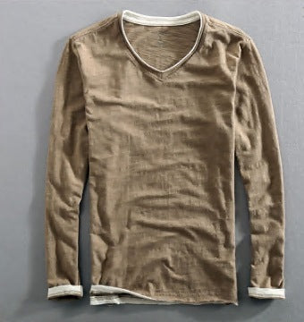 Men's Undershirt Raw Edge Distressed