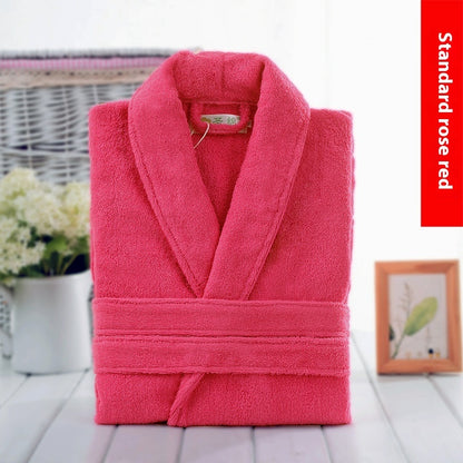 Cotton Winter Bathrobe Quick-dry Thickened