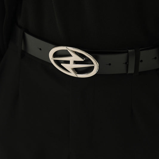 Double-layer Cowhide Belt Homemade Metal