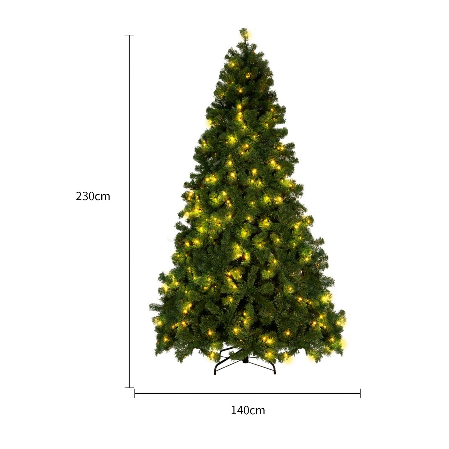 PVC Snow Christmas Tree Decor