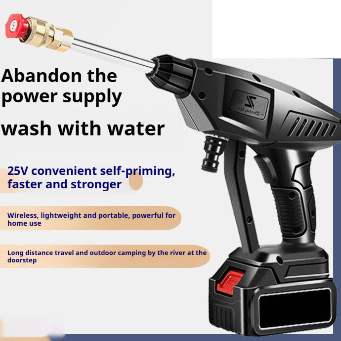 Wireless Lithium Car Wash Gun High Pressure Portable