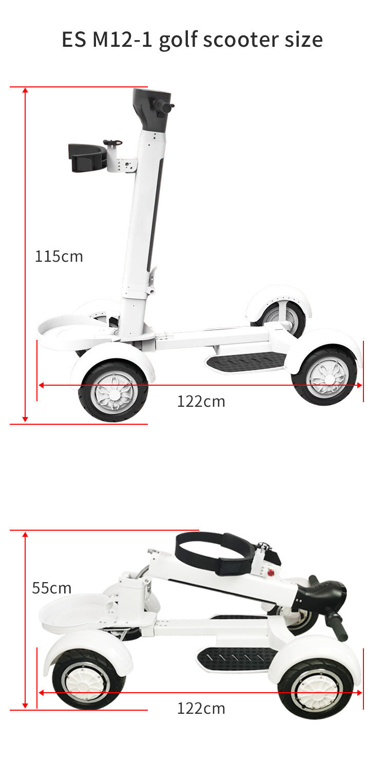Four Wheel Electric Golf Folding Scooter