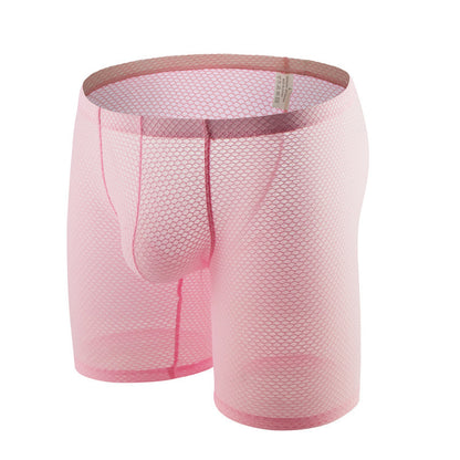 Men's U-type Convex Design Mesh Breathable Boxers