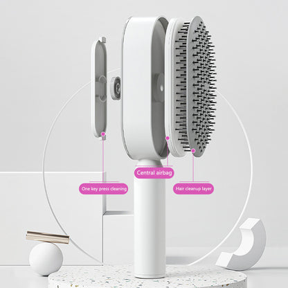 Self Cleaning Hair Brush One-key Airbag Massage