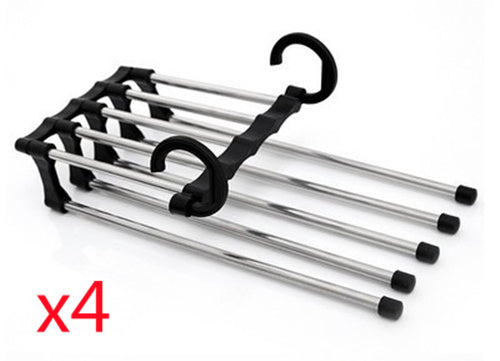 5 In 1 Multi-functional Stainless Steel Clothes Hangers