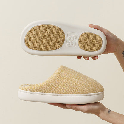 Elderly Non-slip Cotton Slippers Female Male