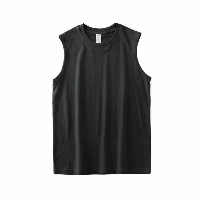 Fitness Waistcoat Solid Color Sleeveless Men’s T-shirt