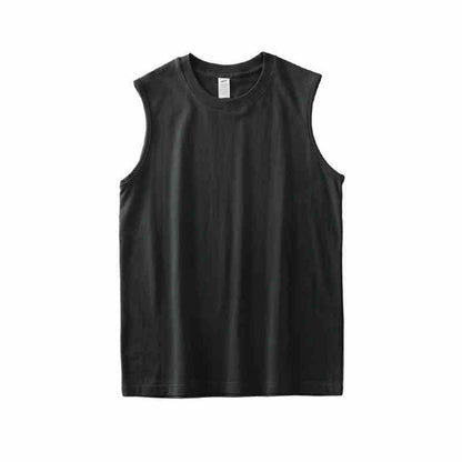 Fitness Waistcoat Solid Color Sleeveless Men’s T-shirt