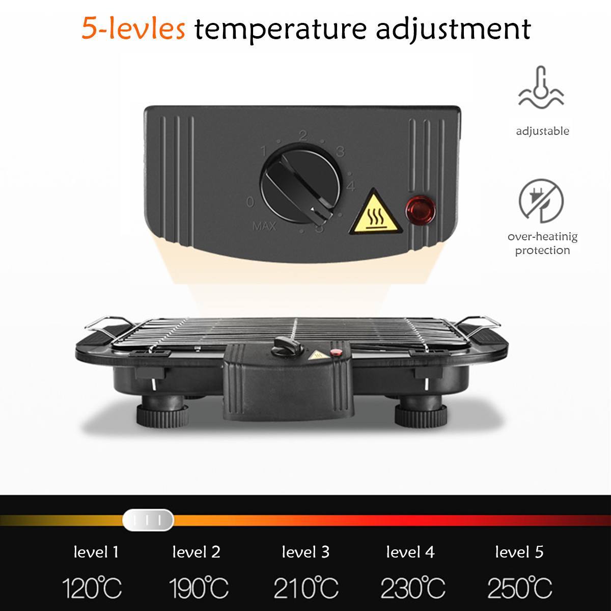Smokeless Household Electric Barbecue Grill