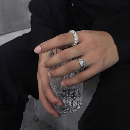 White Gold Full Diamond Women's Ring