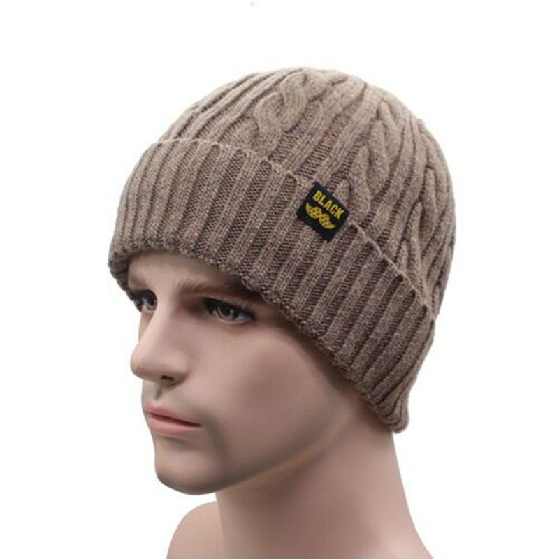 European American Knitted Men's Autumn Winter Hat