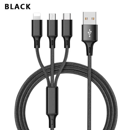 a close up of a black cable connected to a phone