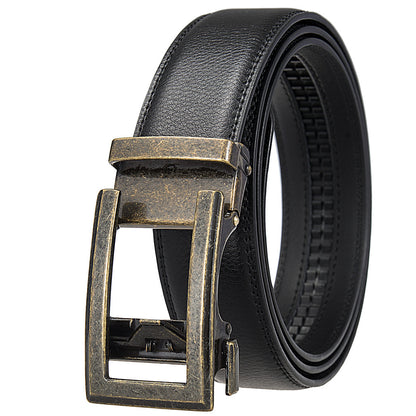 Antique Cowhide Men's Leather Casual Business Belt