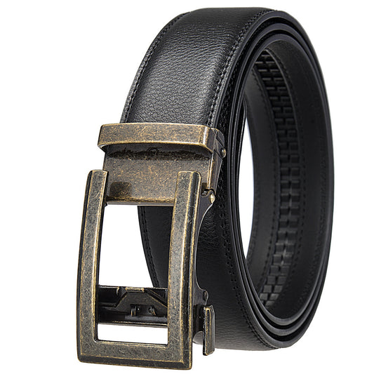 Antique Cowhide Men's Leather Casual Business Belt