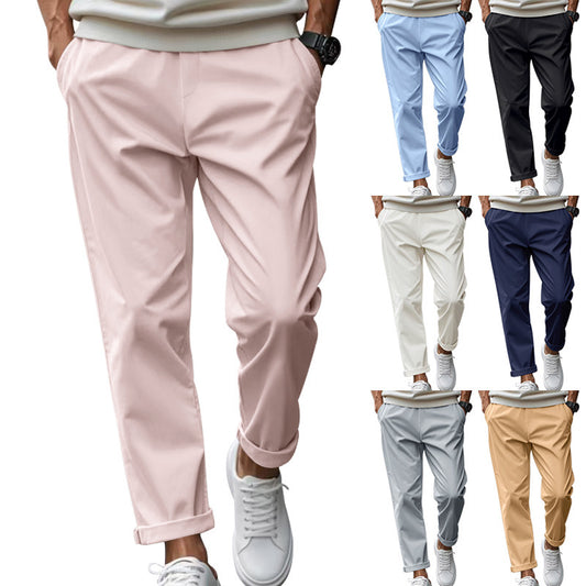Men's Loose Quick-drying Waist-tied Casual Trousers