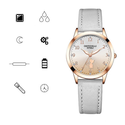 High School Student Cartoon Pointer Watch