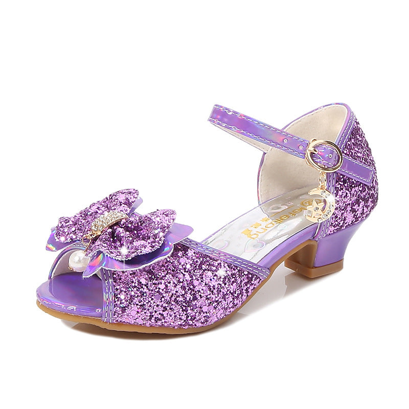 Princess Shoes For Girls New Non-slip Bow