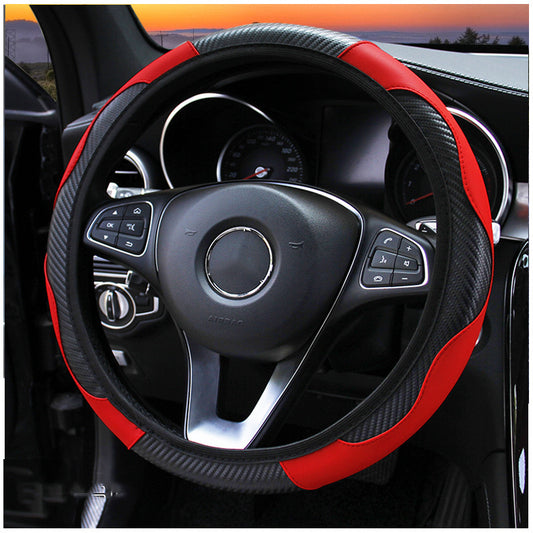 Carbon Fiber Sport Steering Wheel Cover No Inner Ring