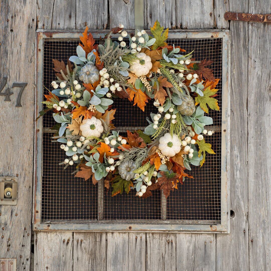 Halloween Autumn Pumpkin Frost Leaf Garland Home Decor