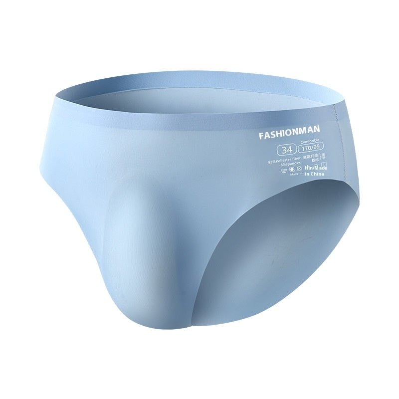 Ice Silk Men's Summer Seamless Briefs