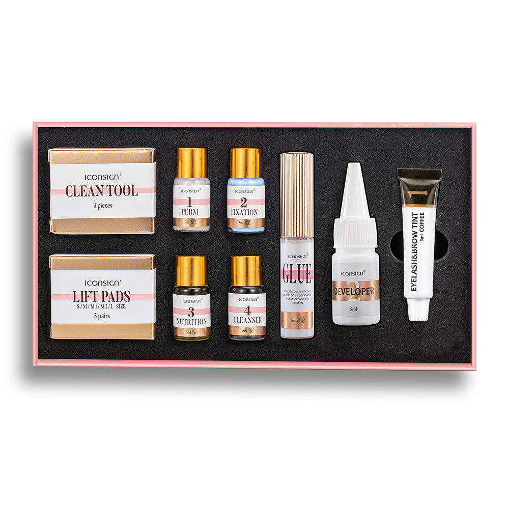 ICONSIGN Lash & Brow Tint Kit - Lash Lift, Perm, and Brow Lamination Set