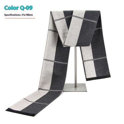 Men's Winter Warm Striped Business Scarf