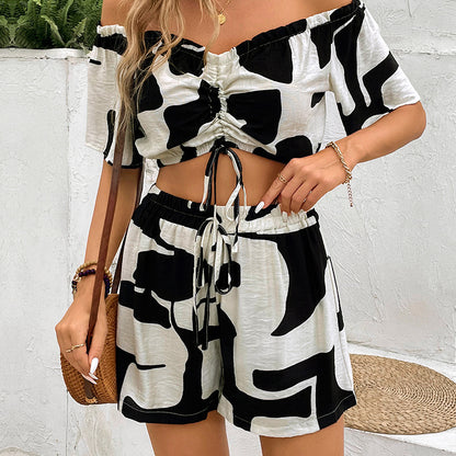 Summer Casual Shorts Suit Two-Piece Set
