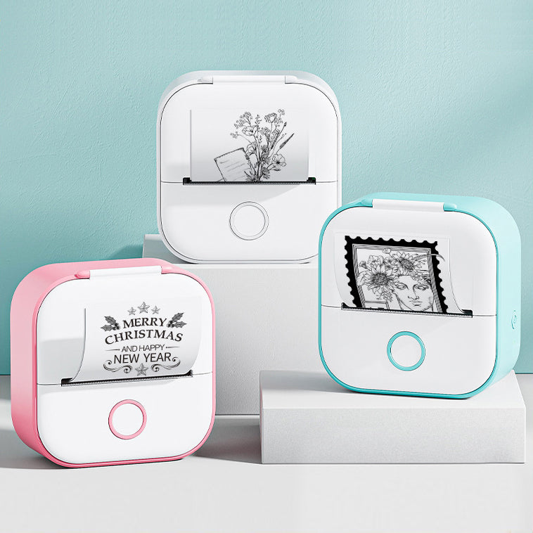 Mini Portable Thermal Label Printer - Ideal for Students and Price Tags