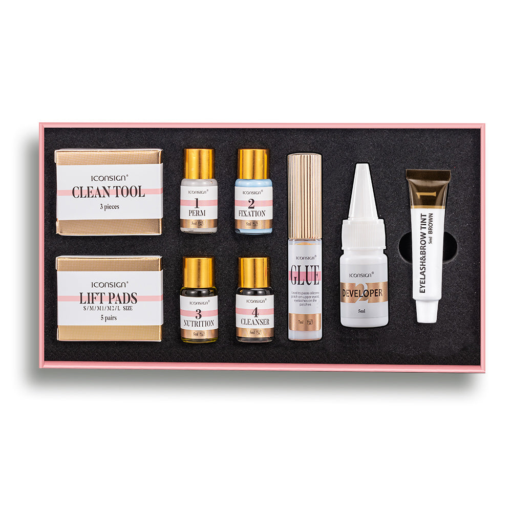 ICONSIGN Lash & Brow Tint Kit - Lash Lift, Perm, and Brow Lamination Set