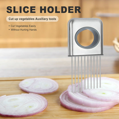 Stainless Steel Onion and Tomato Holder Slicer