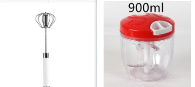 Semi-automatic Stainless Steel Egg Beater and Whisk