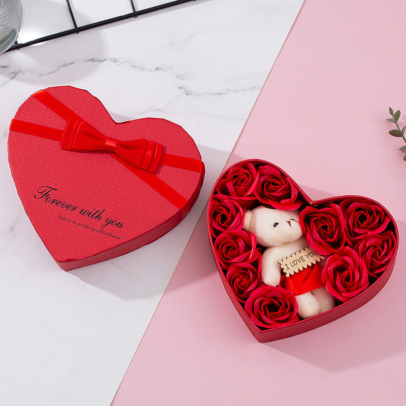 Heart-shaped Rose Red Gift Box for All Occasions