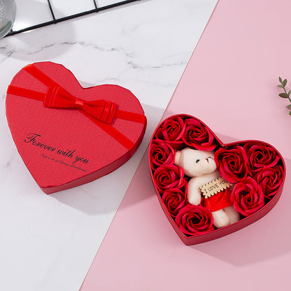 Heart-shaped Rose Red Gift Box for All Occasions