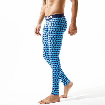 Men's Elastic Breathable Cotton Thermal Long Johns