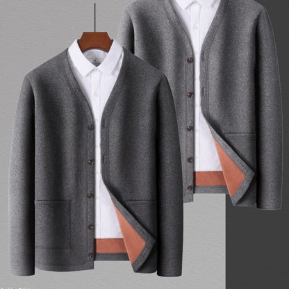 Middle-aged and Elderly Long Sleeve Button Top