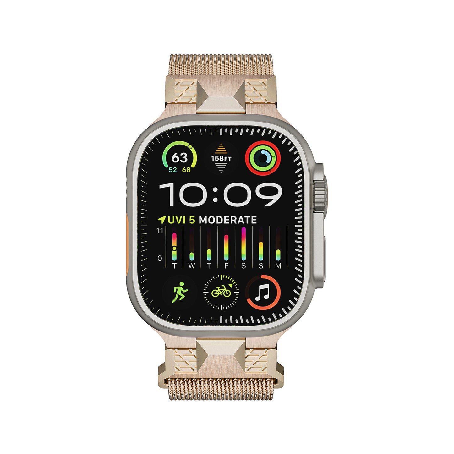 Simple And Fashionable Solid Color Stainless Steel Strap
