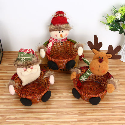 New Christmas Candy Basket Tabletop Decorations