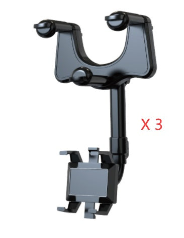 Rotatable Rearview Mirror Phone Holder for Car