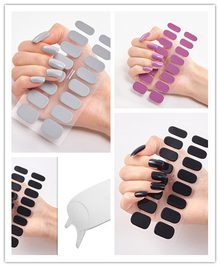 Waterproof Long Lasting Nail Stickers Letter Color