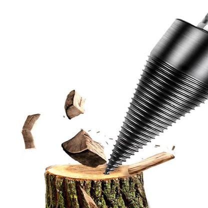 Wood Splitting Drill Bit Cone Firewood Breaker Tool