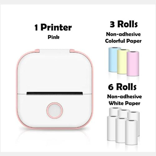 Mini Portable Thermal Label Printer - Ideal for Students and Price Tags