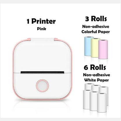 Mini Portable Thermal Label Printer - Ideal for Students and Price Tags