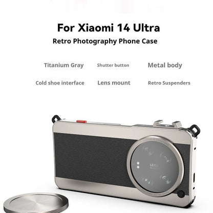 Metal Xiaomi Camera Case Retro Classic Photography Phone Case
