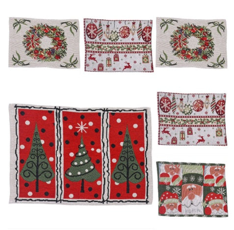 Christmas Knitted Cloth Placemats