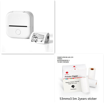 Mini Portable Thermal Label Printer - Ideal for Students and Price Tags