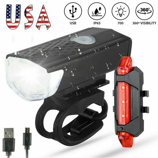 USB Rechargeable LED Bike Headlight