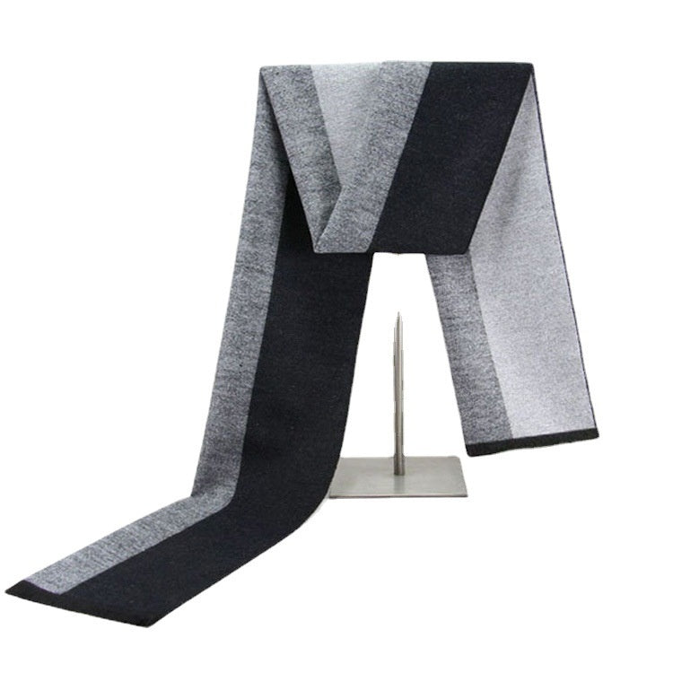 Men's Winter Warm Striped Business Scarf