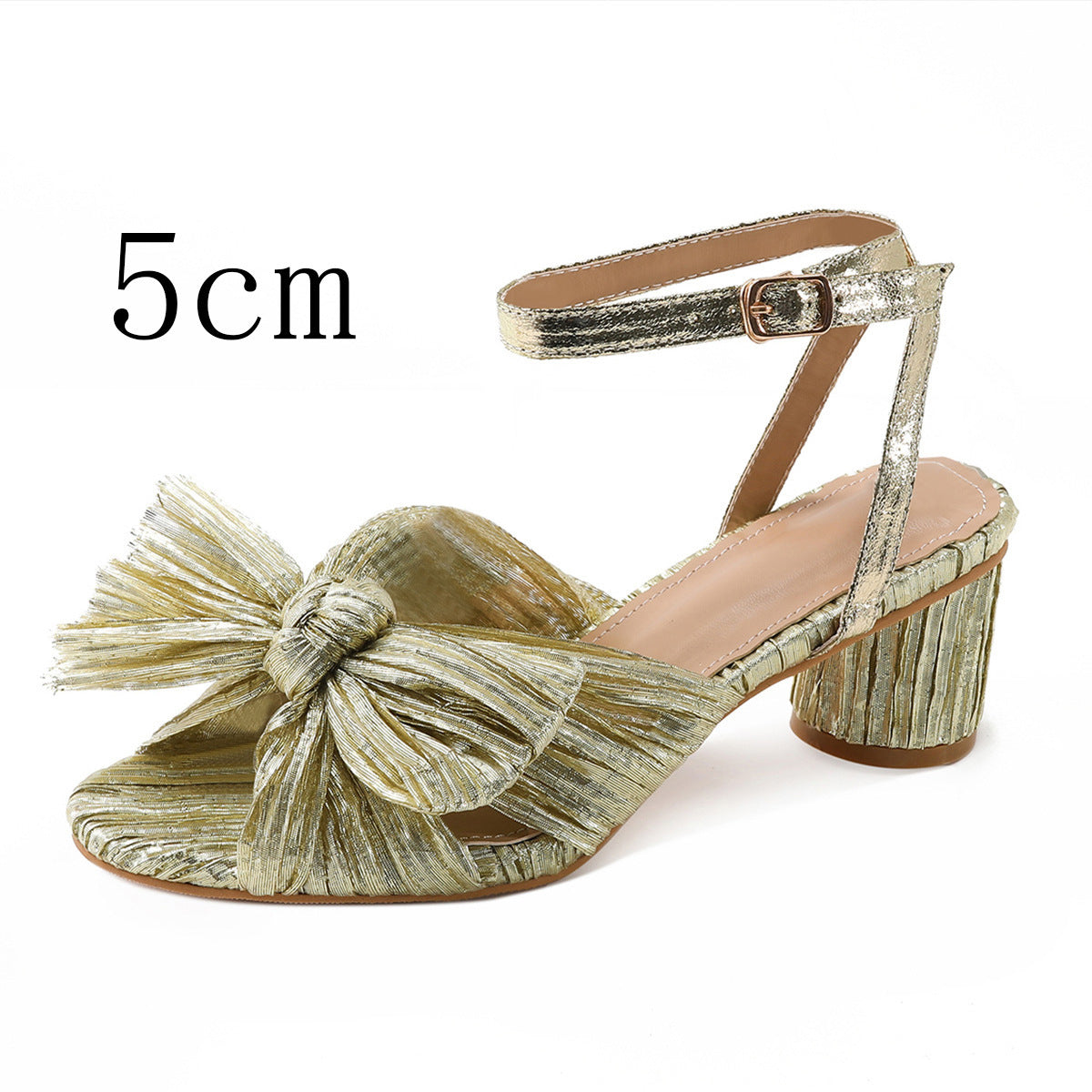 Fashion Sandals Thick Heel Bowknot