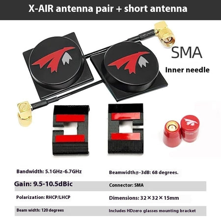 TRUERC X-AIR MKII Antenna Antenna Glasses Reception